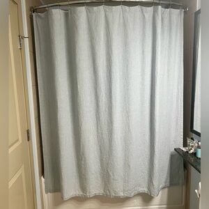 Restoration Hardware 100% Linen Shower Curtain 70x68”